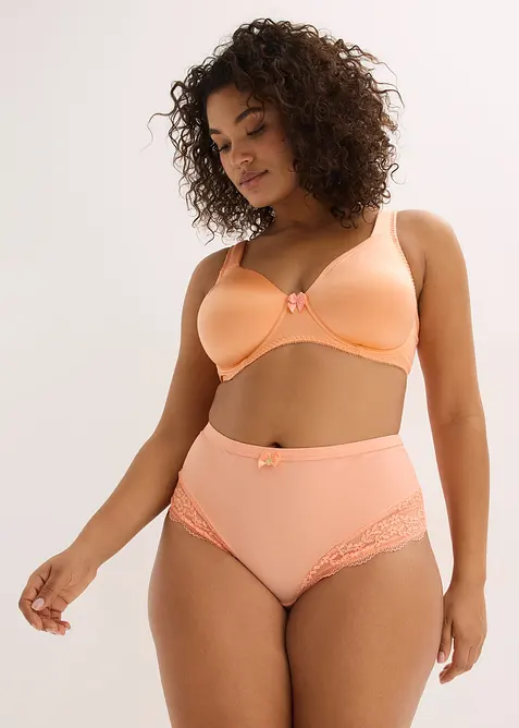 Lot de 2 soutiens-gorge moul&eacute;s &agrave; armatures en mati&egrave;re brillante, bonprix