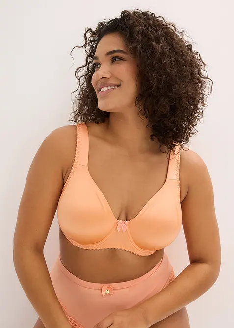 Lot de 2 soutiens-gorge moul&eacute;s &agrave; armatures en mati&egrave;re brillante, bonprix