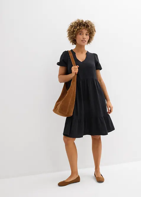 Oversized-Kleid aus Baumwoll-Musselin, bonprix