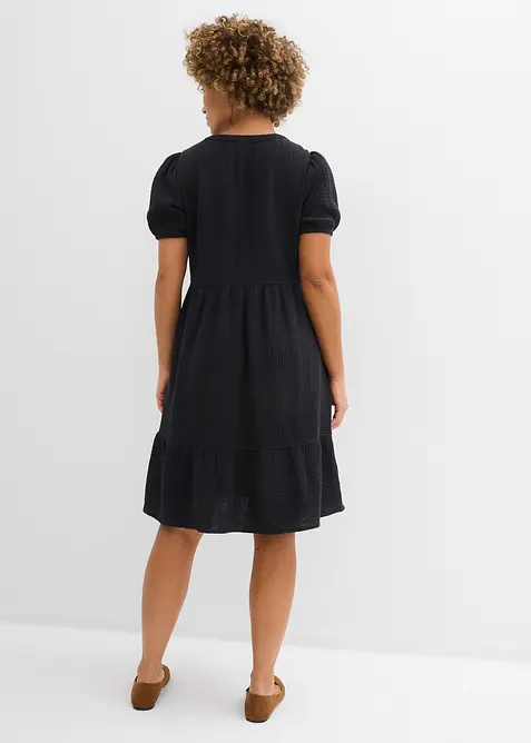 Oversized-Kleid aus Baumwoll-Musselin, bonprix