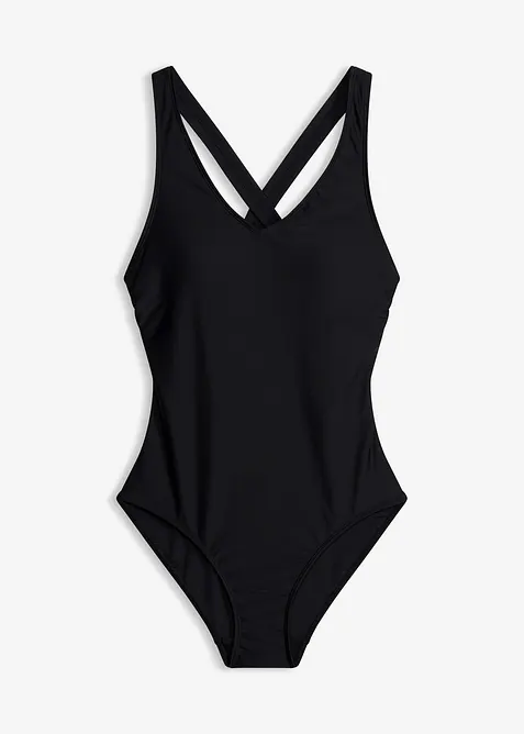 Badeanzug mit abnehmbaren Tr&auml;gern hinten, bonprix