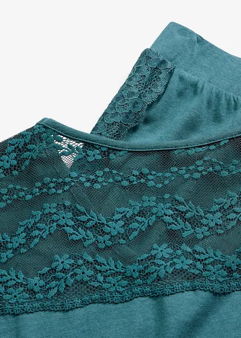 Pyjama mit Viskose und Spitze, bonprix