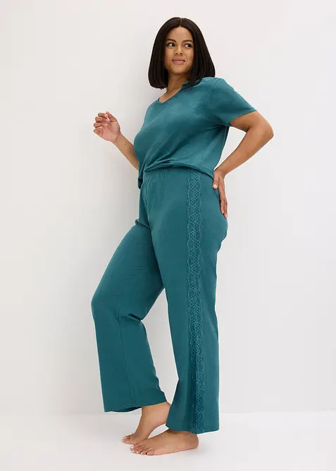 Pyjama &agrave; dentelle, bonprix