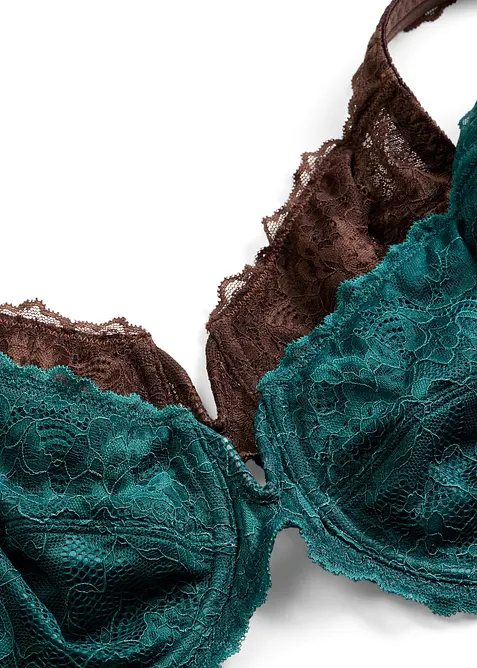 B&uuml;gel-BH mit Glanzeffekt (2er Pack), bonprix