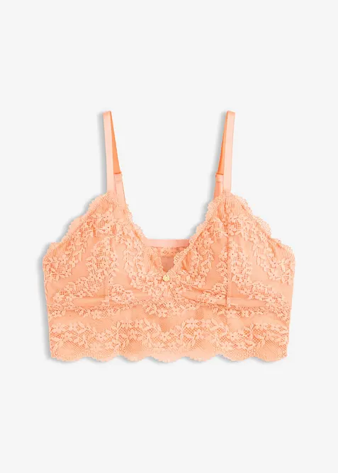 Bustier ohne B&uuml;gel mit floraler Spitze, bonprix
