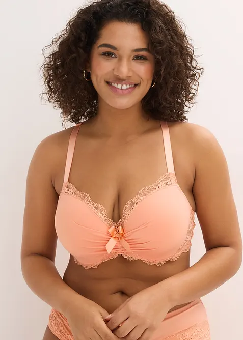 Schalen-BH mit floraler Spitze, bonprix