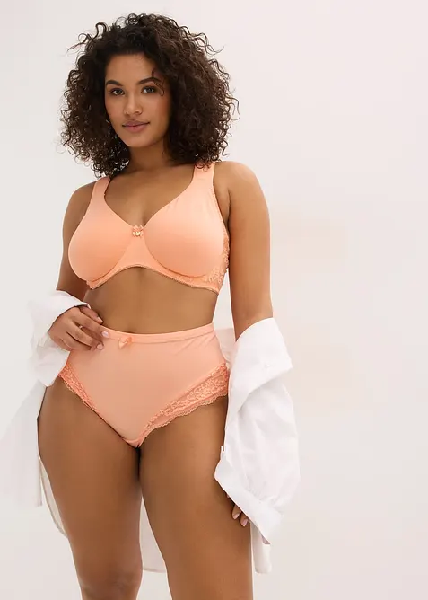 Lot de 2 soutiens-gorge coton moul&eacute;s &agrave; armatures, bonprix