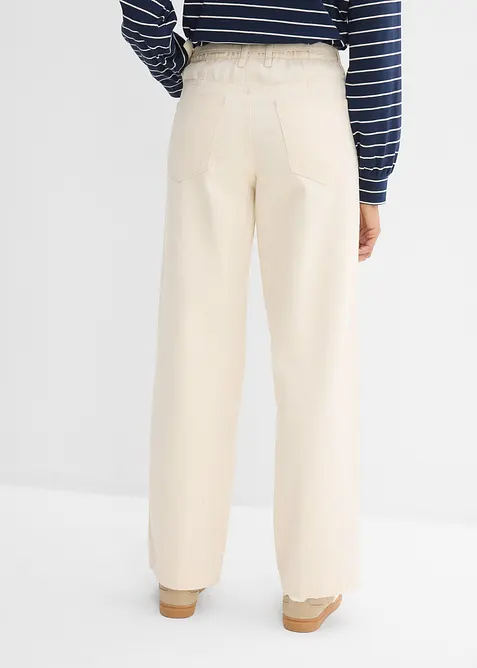 Loose Straight-Jeans Mid Waist, Baumwolle, bonprix