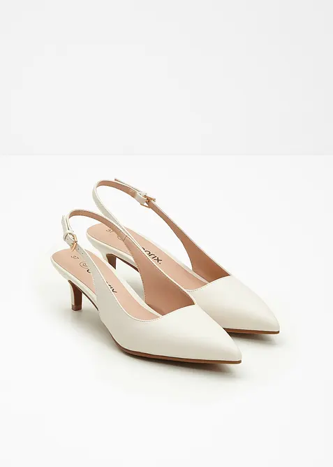 Slingpumps mit schmalem Absatz, bonprix