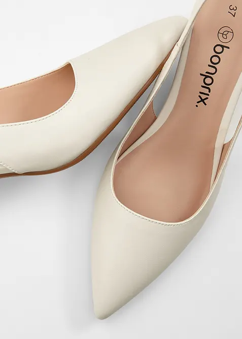 Slingpumps mit schmalem Absatz, bonprix