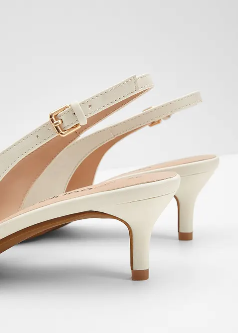 Slingpumps mit schmalem Absatz, bonprix