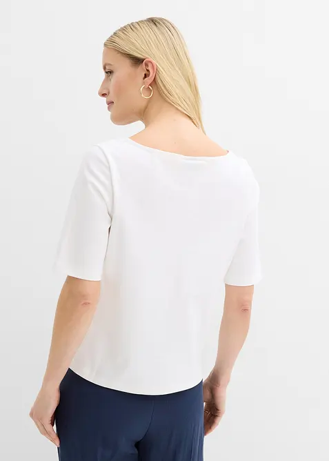 T-Shirt aus schwerer Bio-Baumwolle, bonprix