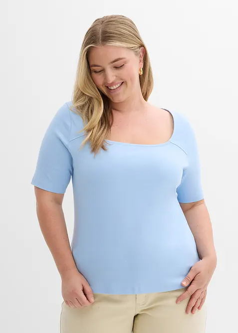 T-shirt en coton &eacute;pais, bonprix