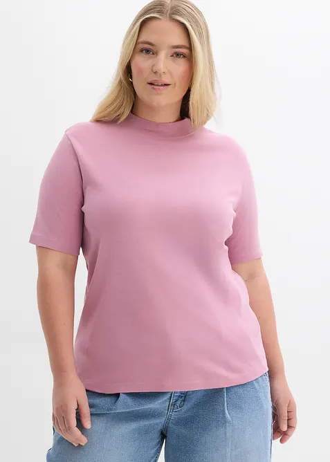 Rippshirt aus reiner Baumwolle, bonprix