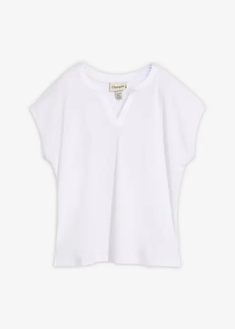 Shirt mit Satinkante, bonprix