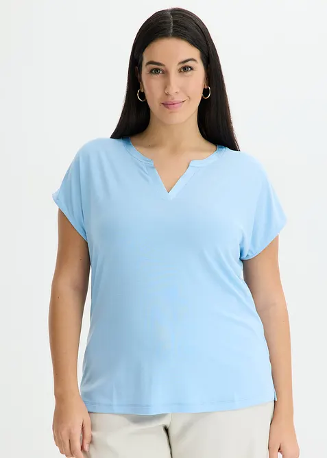 Shirt mit Satinkante, bonprix