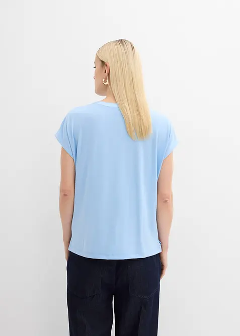 Shirt mit Satinkante, bonprix