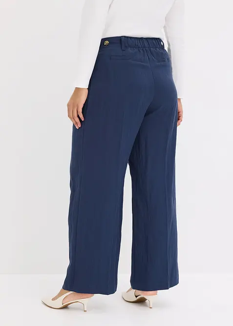 Pantalon en twill &agrave; taille r&eacute;glable, bonprix