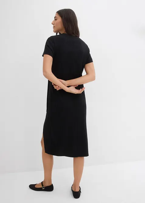 Robe T-shirt en mati&egrave;re textur&eacute;e, bonprix