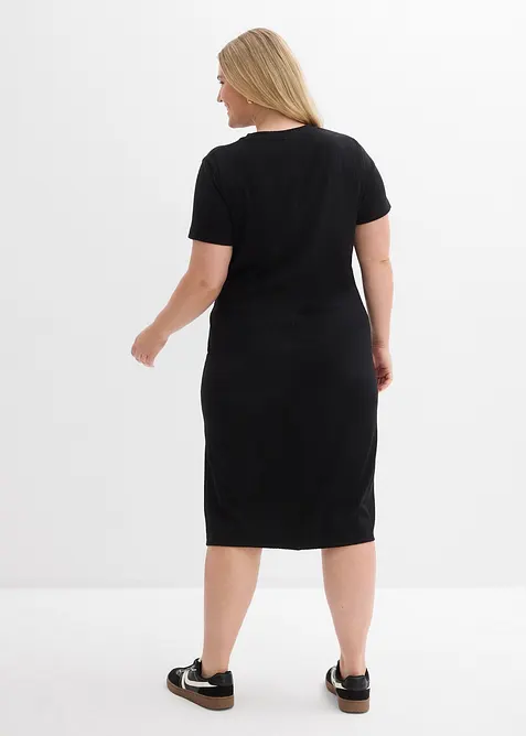 Robe T-shirt en mati&egrave;re textur&eacute;e, bonprix