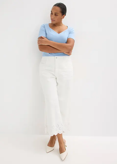 Pantalon large raccourci, bonprix