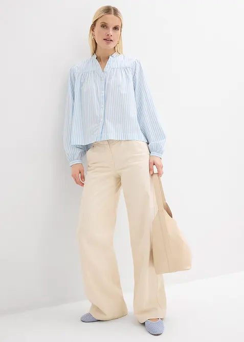 Bluse aus festem Popeline, bonprix