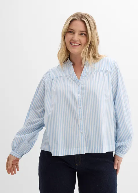 Bluse aus festem Popeline, bonprix