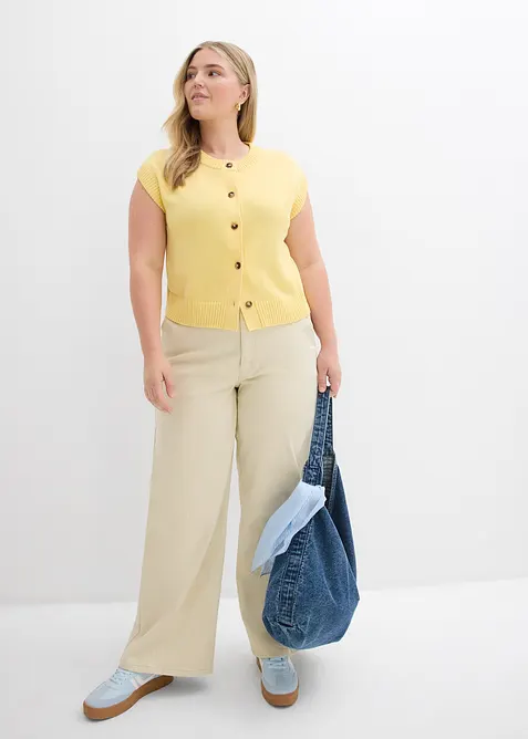 Gilet sans manches en maille, bonprix