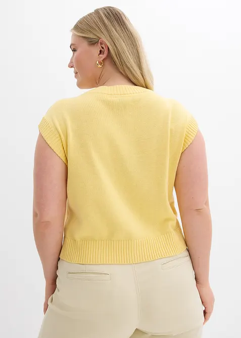 Gilet sans manches en maille, bonprix