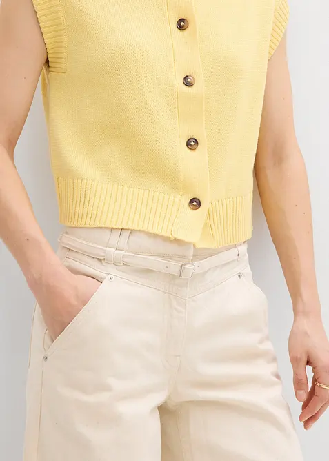 Gilet sans manches en maille, bonprix