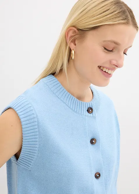 Gilet sans manches en maille, bonprix