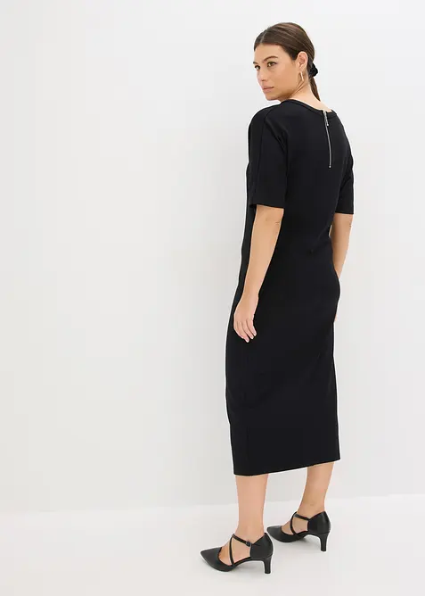 Robe midi en Punto di Roma confortable, bonprix