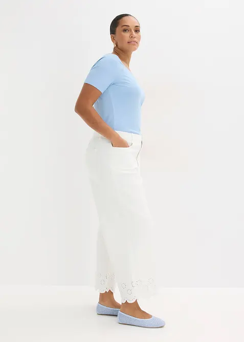 T-shirt c&ocirc;tel&eacute; en viscose extensible, bonprix