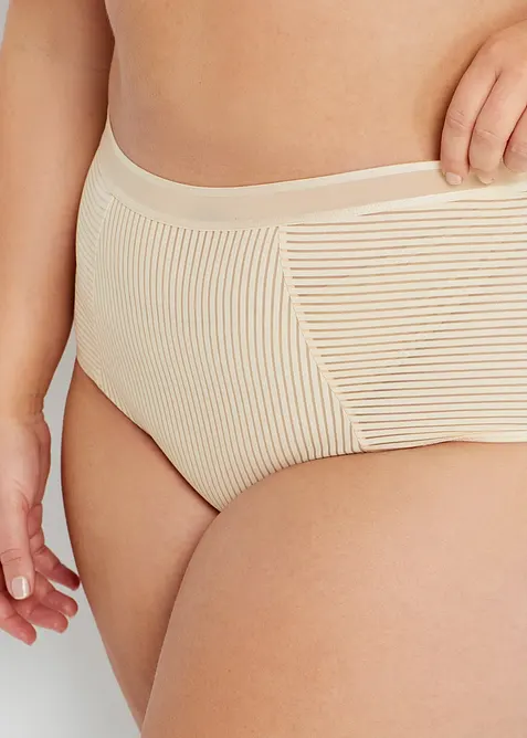 Lot de 2 slips taille haute, bonprix
