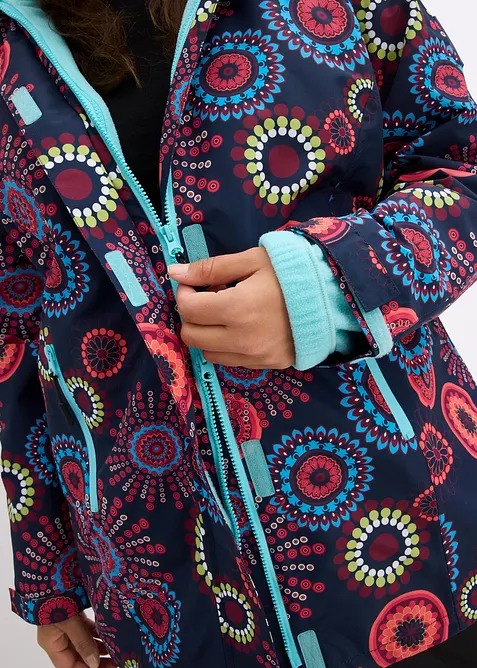 Veste fonctionnelle 3 en 1 &agrave; capuche, imperm&eacute;able, bonprix