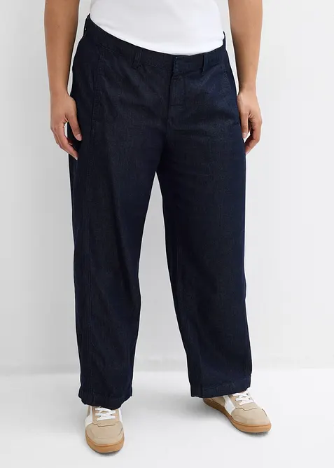 Jean barrel, taille mi-haute, bonprix