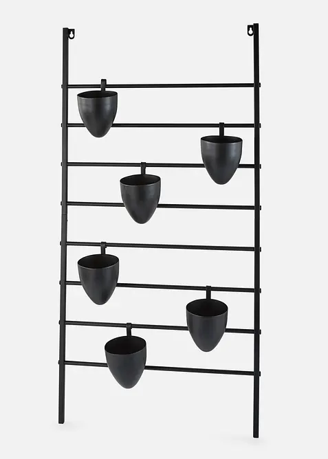 Wandregal mit 6 Pflanzt&ouml;pfen, bonprix