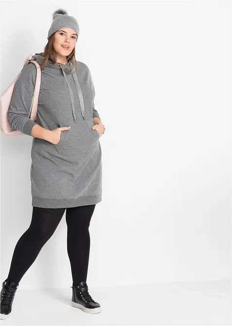 Sweatkleid mit Bio-Baumwolle, bonprix