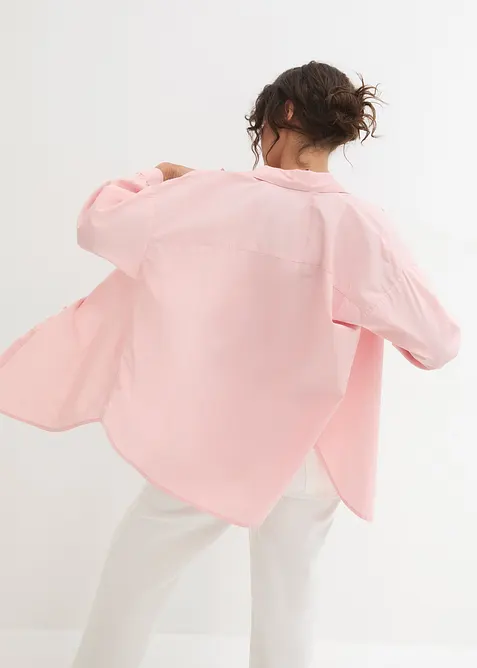 Oversize-Hemd aus Baumwolle mit 3/4 Arm, bonprix