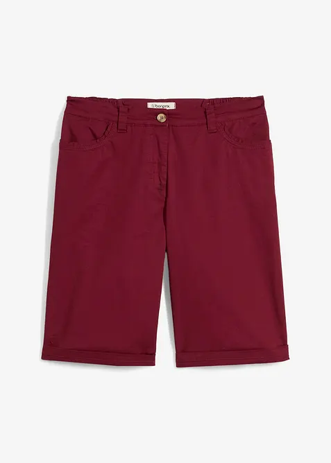 Baumwoll Papertouch-Bermuda mit Bequembund, bonprix