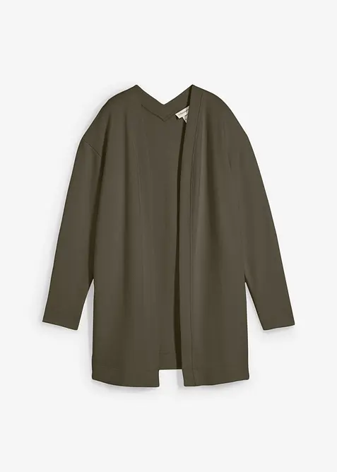 Gilet long en sweat doux, bonprix