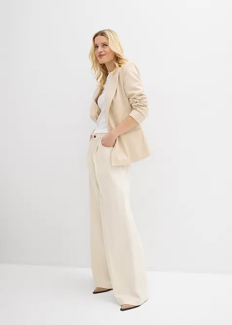 Jean palazzo tr&egrave;s large, coton, bonprix