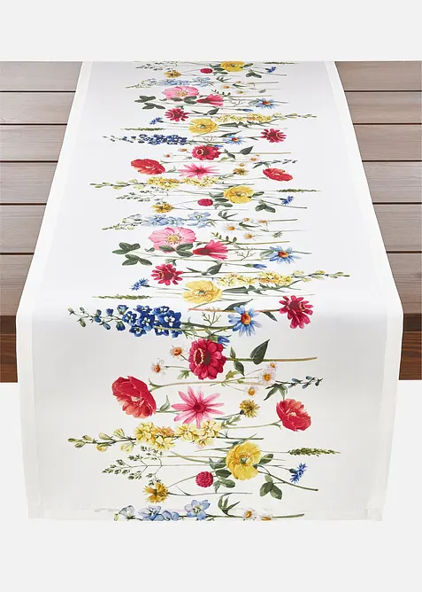 Chemin de table &agrave; imprim&eacute; floral, bonprix