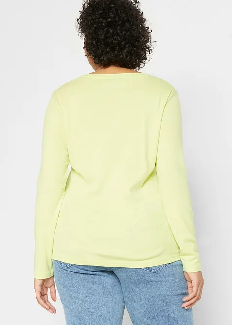 T-shirt manches longues 100% coton, bonprix