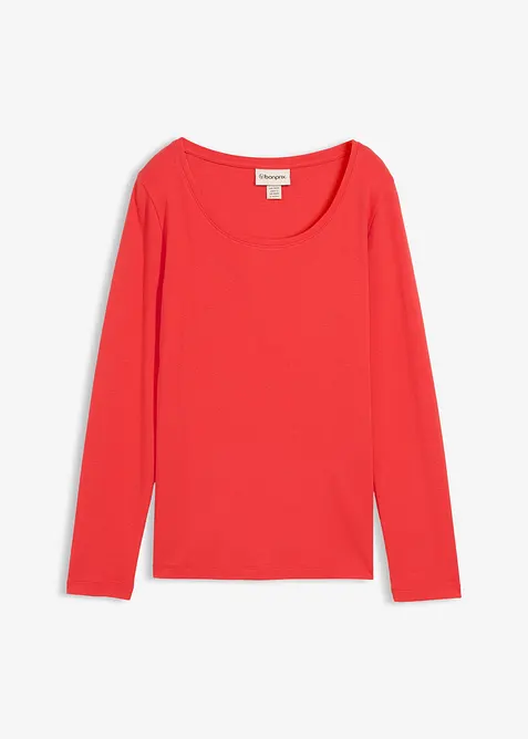 Langarmshirt aus reiner Bio-Baumwolle, bonprix