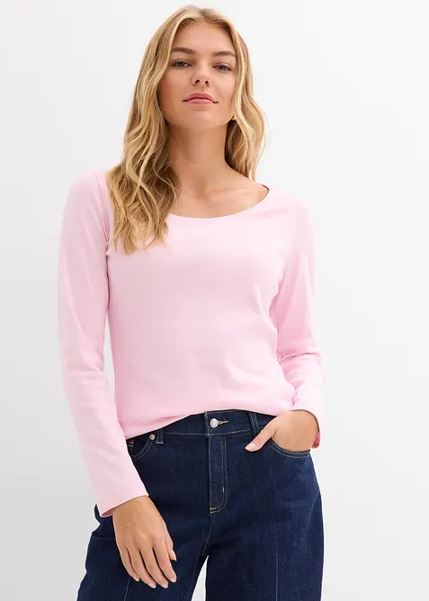 Langarmshirt aus reiner Bio-Baumwolle, bonprix