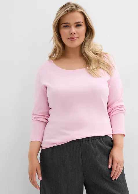 T-shirt manches longues 100% coton, bonprix