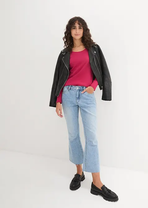 Langarmshirt aus reiner Bio-Baumwolle, bonprix