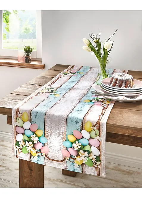 Chemin de table avec motif de P&acirc;ques, bonprix