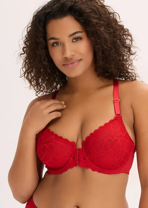 Soutien-gorge agraf&eacute; devant avec dentelle, bonprix